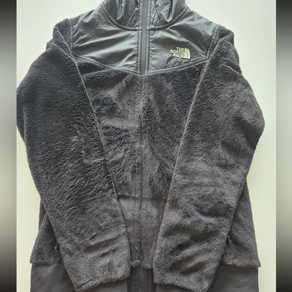 The North Face Fleece Hoodie Jacket Women S Black Full Zip Logo Cozy Excellent - Picture 4 of 14